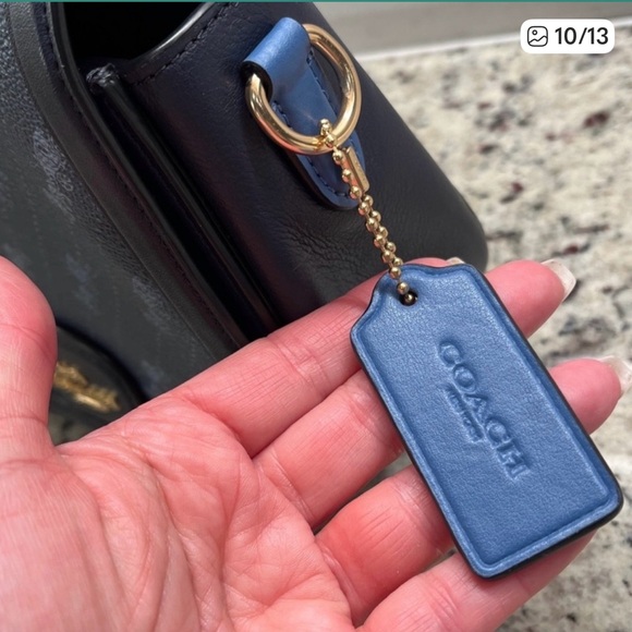 EUC Coach Horse & Carriage Dot Print Saddle Crossbody Bag - Picture 9 of 10